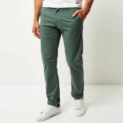 Green Franklin & Marshall chino trousers
